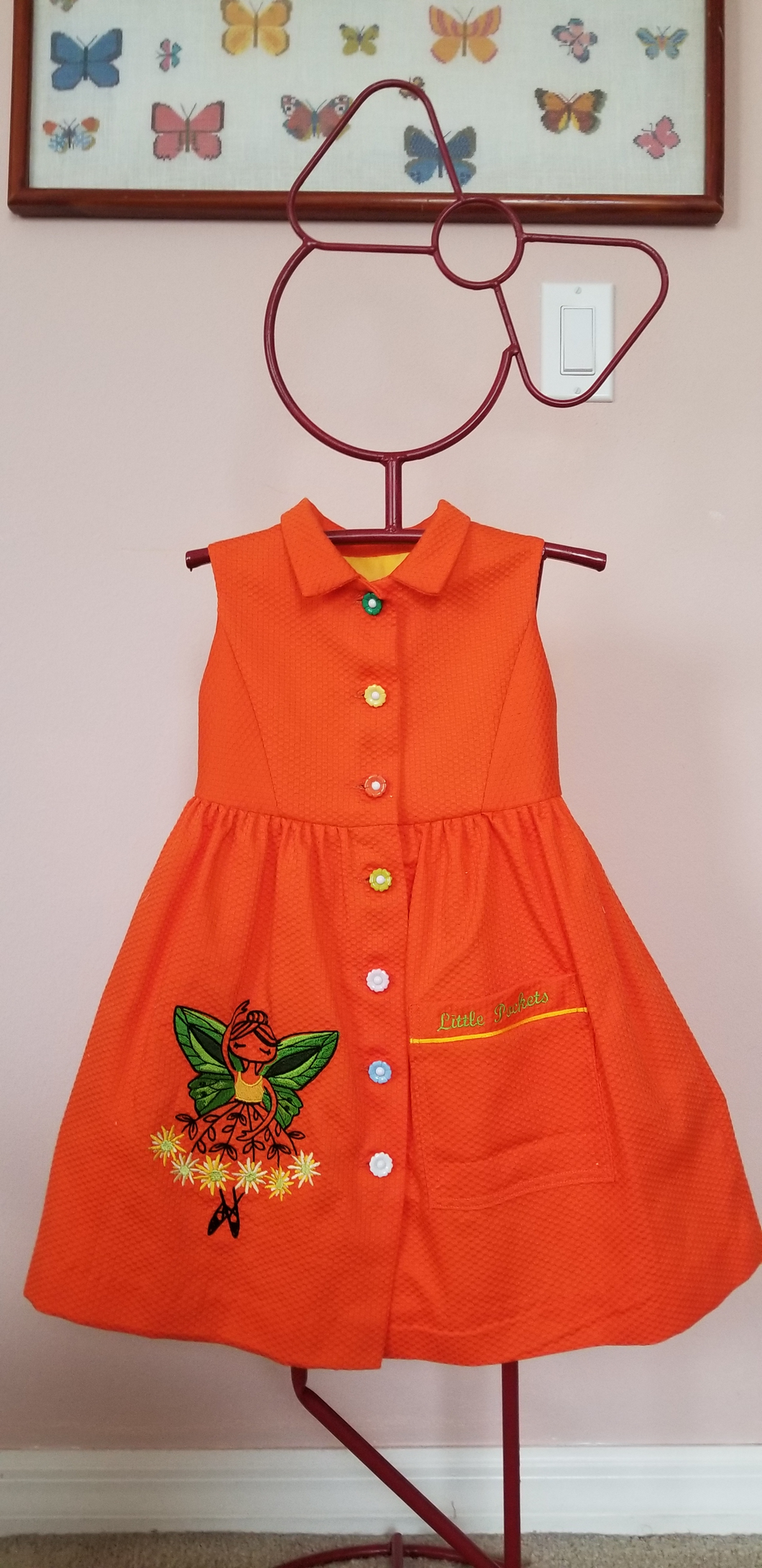 Orange Pique Dress